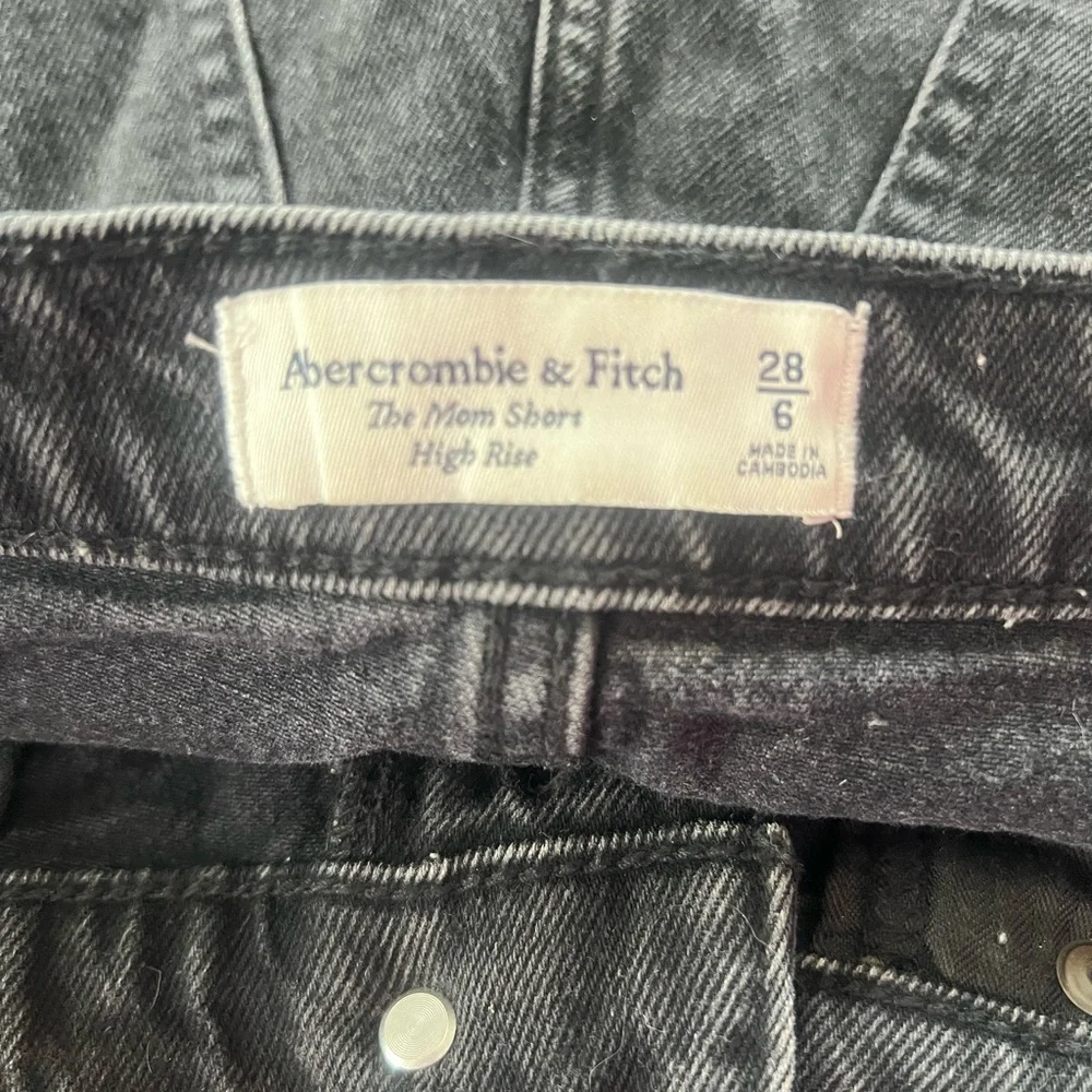 Abercrombie & Fitch‎ black denim shorts